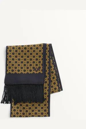 VALENTINO GARAVANI SCARF BANDEAUX CHAMBER IN SETA CON FRANGE Uomo UNI