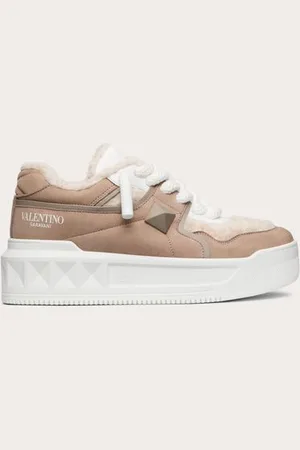 VALENTINO GARAVANI SNEAKER ONE STUD XL IN NABUK E LANA Donna 35