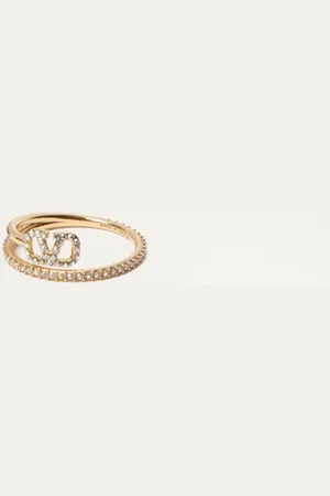 VALENTINO GARAVANI ANELLO VLOGO SIGNATURE IN METALLO E CRISTALLI SWAROVSKI?? Donna 11