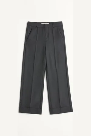 VALENTINO PANTALONE IN GABARDINA DI LANA CON RISVOLTO Uomo 44