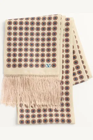 VALENTINO GARAVANI SCARF BANDEAUX CHAMBER IN SETA CON FRANGE Uomo UNI