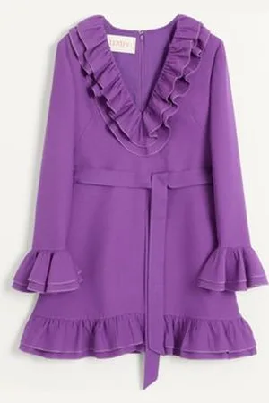 VALENTINO ABITO CORTO IN CREPE COUTURE Donna 36