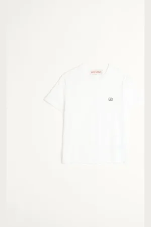VALENTINO T-SHIRT IN COTONE CON PATCH VLOGO Uomo 3XL