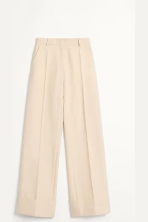 VALENTINO PANTALONI IN DIAGONAL DRY WOOL Donna 36
