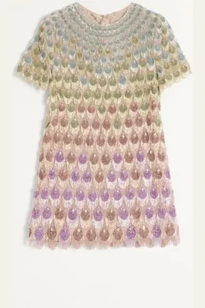 VALENTINO ABITO CORTO IN ORGANZA RICAMATO Donna 36