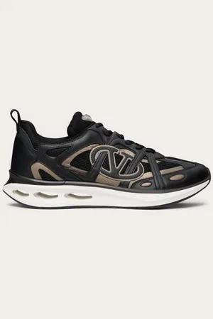 VALENTINO GARAVANI SNEAKER LOW TOP VLOGO EASYJOG IN VITELLO E TESSUTO Uomo 39