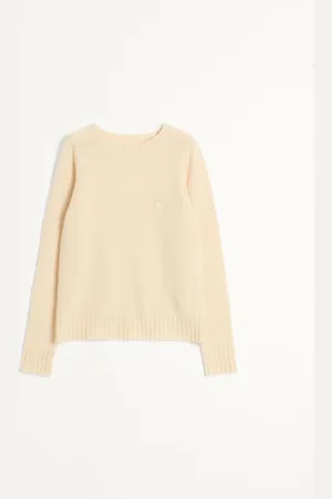VALENTINO MAGLIONE GIROCOLLO IN LANA SHETLAND CON RICAMO VLOGO Uomo 3XL