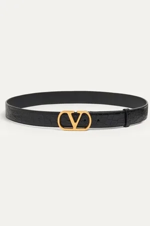 VALENTINO GARAVANI CINTURA VLOGO SIGNATURE IN COCCODRILLO 30 MM Uomo 085