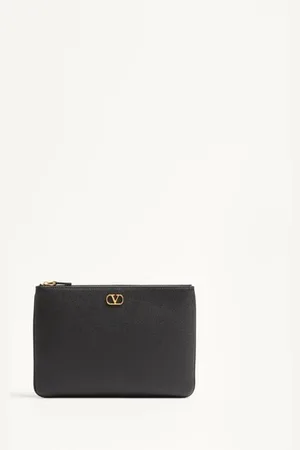 VALENTINO GARAVANI POCHETTE VLOGO SIGNATURE IN VITELLO GRANATO Donna UNI
