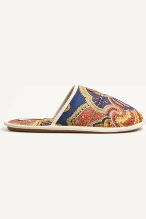 VALENTINO GARAVANI SLIDE TA CHAMBRE IN TESSUTO DENIM VOYAGE IMAGINAIRE Uomo 39