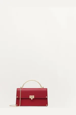 VALENTINO GARAVANI MINI BORSA A MANO ROCKSTUD IN VITELLO Donna UNI