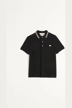 VALENTINO POLO IN PIQUET DI COTONE CON PATCH VLOGO Uomo 3XL