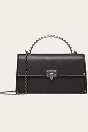 VALENTINO GARAVANI MINI BORSA A MANO ROCKSTUD IN VITELLO Donna UNI