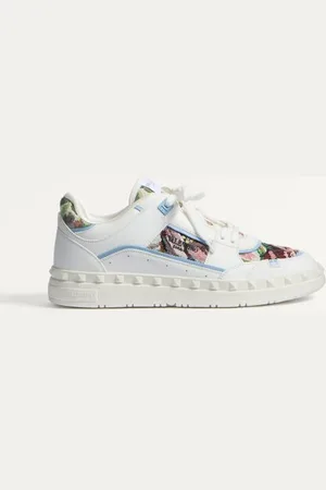 VALENTINO GARAVANI SNEAKER LOW TOP FREEDOTS IN VITELLO E TESSUTO Uomo 39