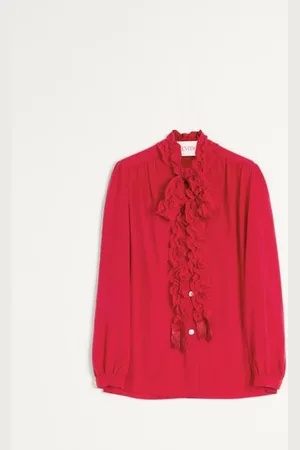 VALENTINO CAMICIA IN CREPE DE CHINE Donna 36