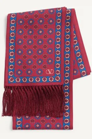 VALENTINO GARAVANI SCARF BANDEAUX CHAMBER IN SETA CON FRANGE Uomo UNI
