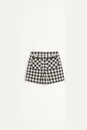 VALENTINO SHORTS IN DAMIER LIGHT TWEED Donna 36