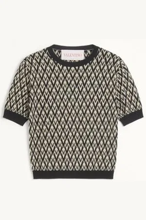 VALENTINO MAGLIA IN LANA JACQUARD TOUTE LA V Donna L