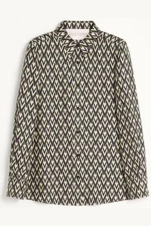 VALENTINO CAMICIA IN TWILL TOUTE LA V Donna 36