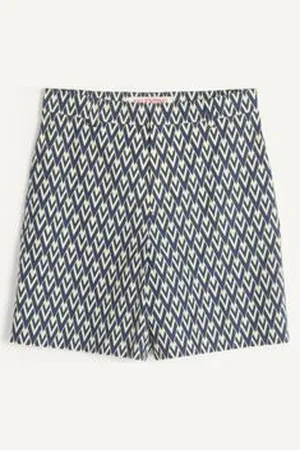 VALENTINO BERMUDA IN POPELINE DI COTONE CON STAMPA TOUTE LA V Uomo 44