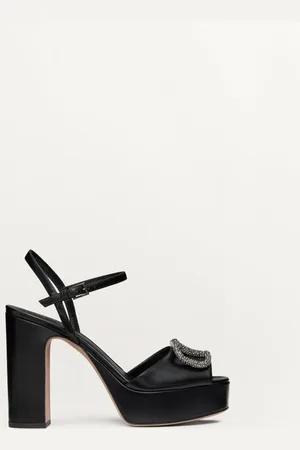 VALENTINO GARAVANI SANDALO CON PLATEAU VLOGO SIGNATURE IN VITELLO 115MM Donna 35.5