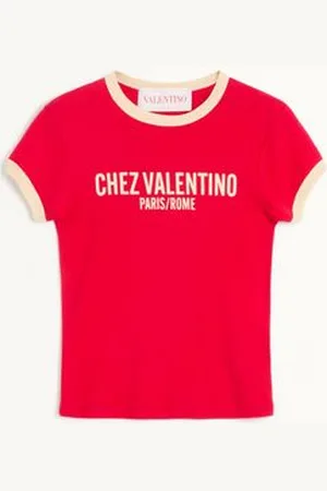VALENTINO T-SHIRT IN COTTON JERSEY Donna L