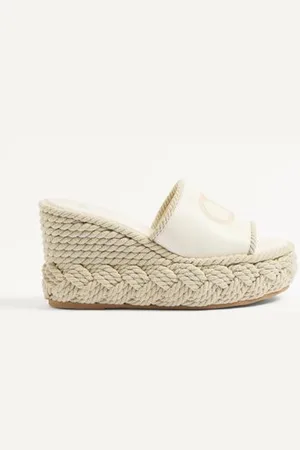 VALENTINO GARAVANI SLIDE ZEPPA VLOGO TORCHON IN NAPPA 100MM Donna 35