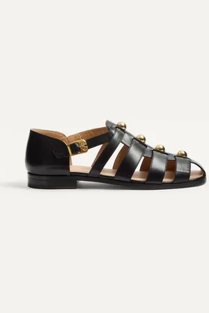 VALENTINO GARAVANI SANDALO FISHERMAN STUDSHIELD IN VITELLO Uomo 39