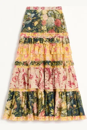 VALENTINO GONNA IN MUSSOLA APRES L???HIVER MACRO FIORE Donna 36