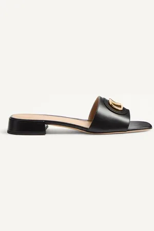 VALENTINO GARAVANI SANDALO SLIDE VLOGO SIGNATURE IN VITELLO 20MM Donna 35.5