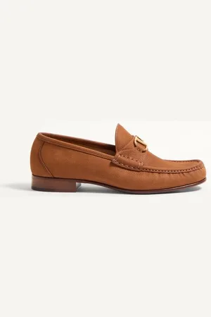 VALENTINO GARAVANI MOCASSINO VLOGO SIGNATURE IN CERVO SUEDE Uomo 39.5