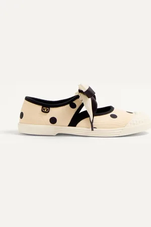 VALENTINO GARAVANI SNEAKER BALLERINA BAY BY BAY IN TESSUTO MOIR?? PLUS DE POIS Donna 35.5