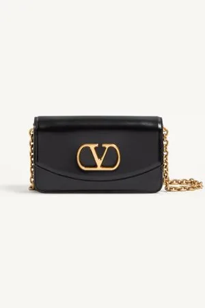 VALENTINO GARAVANI CLUTCH GARAVANI VAIN IN VITELLO LUCIDO Donna UNI