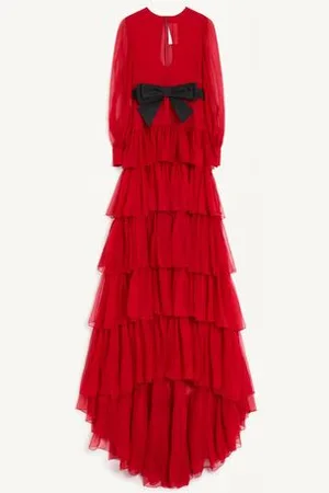 VALENTINO ABITO LUNGO IN CHIFFON Donna 36