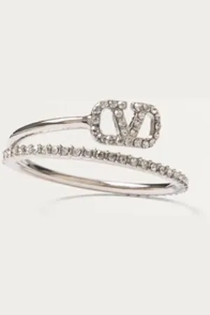 VALENTINO GARAVANI ANELLO VLOGO SIGNATURE IN METALLO E CRISTALLI SWAROVSKI?? Donna 11