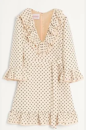 VALENTINO ABITO CORTO IN CREPE COUTURE STAMPA PLUSDEPOIS Donna 36