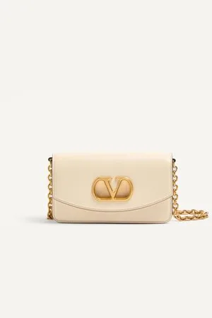VALENTINO GARAVANI CLUTCH GARAVANI VAIN IN VITELLO LUCIDO Donna UNI