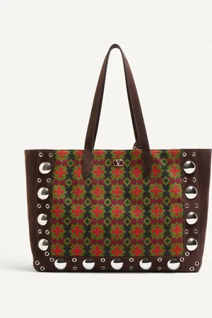 VALENTINO GARAVANI BORSA SHOPPING GRANDE GARAVANI NELLC??TE IN TESSUTO JACQUARD Uomo UNI