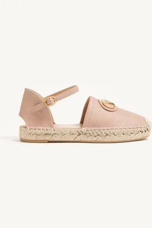 VALENTINO GARAVANI BALLERINA VLOGO SIGNATURE IN VITELLO GRANATO 25MM Donna 35