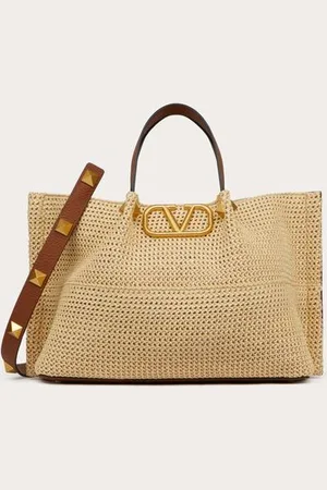 VALENTINO GARAVANI BORSA SHOPPING MEDIA IN RAFIA Donna UNI
