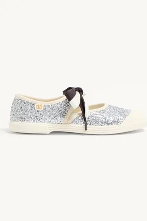 VALENTINO GARAVANI SNEAKER BALLERINA BAY BY BAY IN TESSUTO GLITTER Donna 35