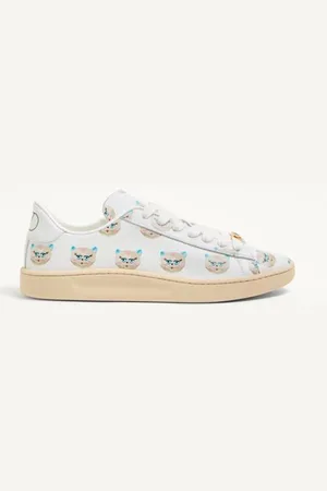 VALENTINO GARAVANI SNEAKER ROYCO IN VITELLO NAPPATO LE CHAT DE LA MAISON Donna 35.5