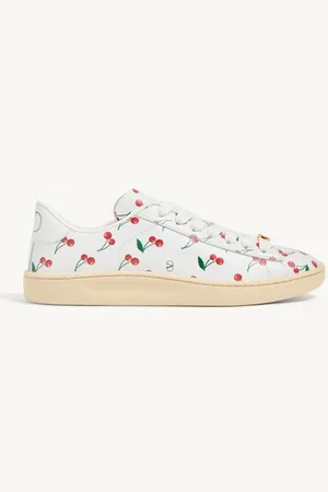 VALENTINO GARAVANI SNEAKER ROYCO IN VITELLO NAPPATO CHERRYFIC Donna 35.5