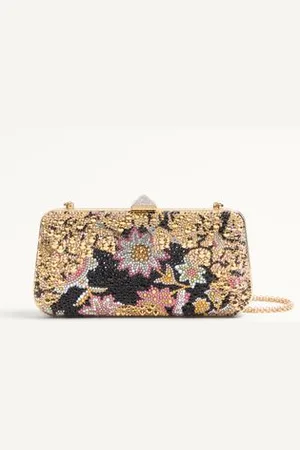 VALENTINO GARAVANI MINAUDIERE CARRY SECRETS CON STRASS MOTIVO APRES L