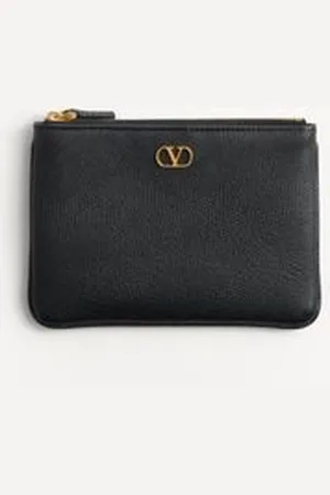VALENTINO GARAVANI POCHETTE VLOGO SIGNATURE IN VITELLO GRANATO Donna UNI