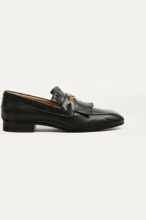 VALENTINO GARAVANI MOCASSINO VLOGO SIGNATURE IN CAPRETTO CON FRANGE Uomo 39