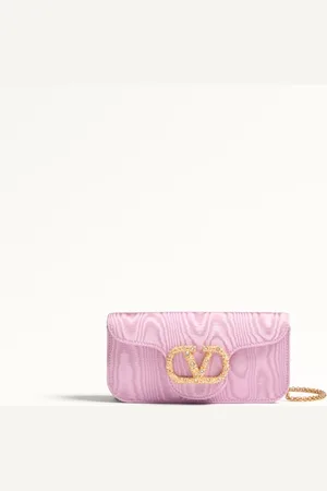 VALENTINO GARAVANI CLUTCH GARAVANI LOC?? IN TESSUTO MOIR?? CON LOGO GIOIELLO Donna UNI