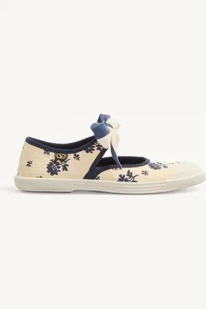 VALENTINO GARAVANI SNEAKER BALLERINA BAY BY BAY IN TESSUTO PAPIER FLORAL Donna 35.5