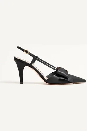 VALENTINO GARAVANI D??COLLET?? SLINGBACK BOWOW IN CAPRETTO 85MM Donna 35.5