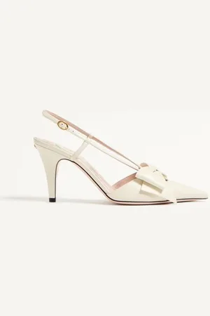 VALENTINO GARAVANI D??COLLET?? SLINGBACK BOWOW IN CAPRETTO 85MM Donna 35.5